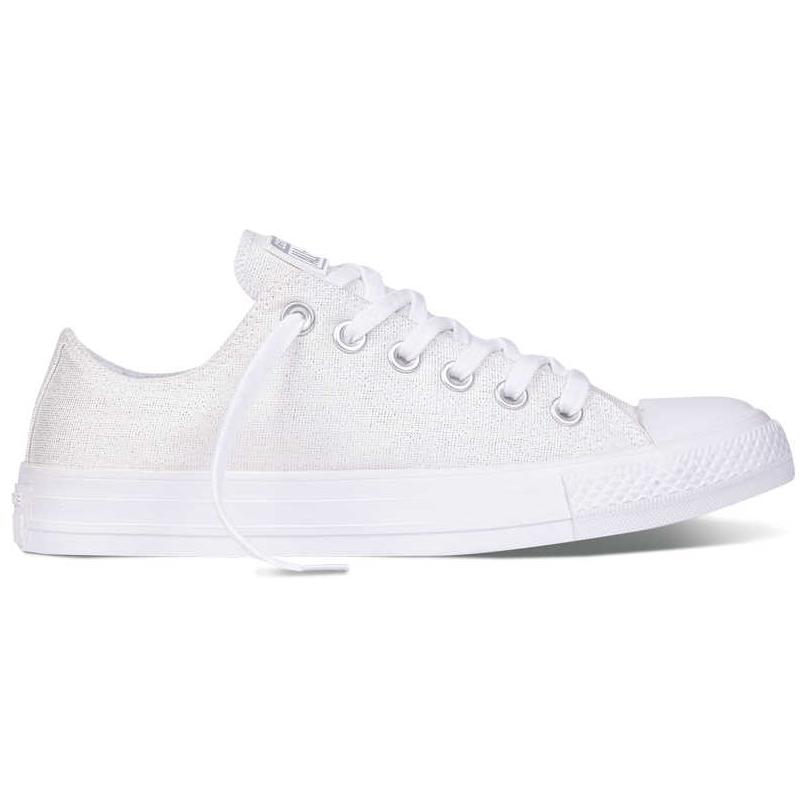 Converse Chuck Taylor All Star Round Toe Comfortable Low Top Canvas Shoes Women Sneakers Off-White 555819C