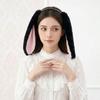Soft Bunny Ears Headband Fur Hair Accessories Boho Plush Headwear  Photo