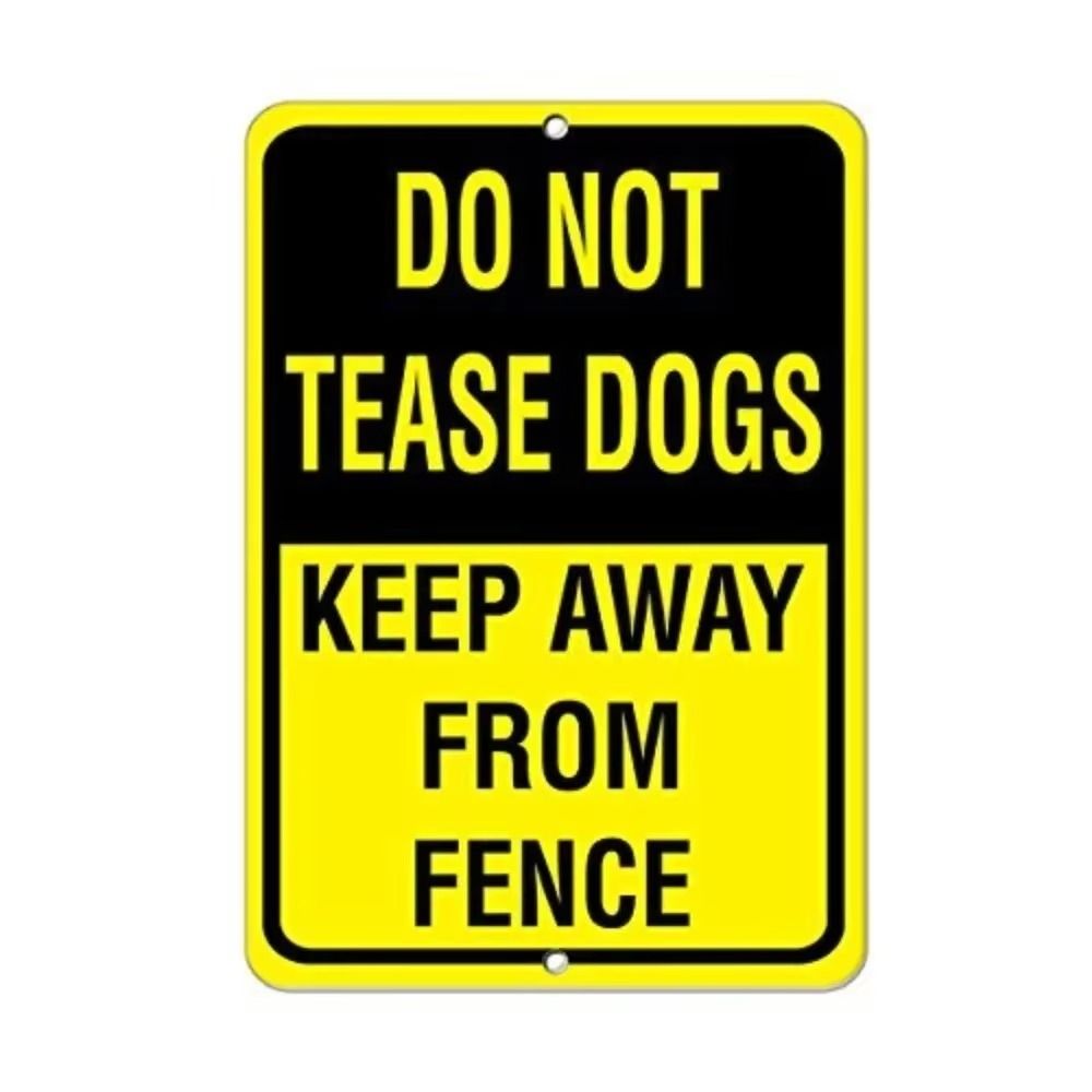 Retro Horror Comedy Metal Sign - No Entry Warning Plaque 20x30cm for Home Garage Bar Decor