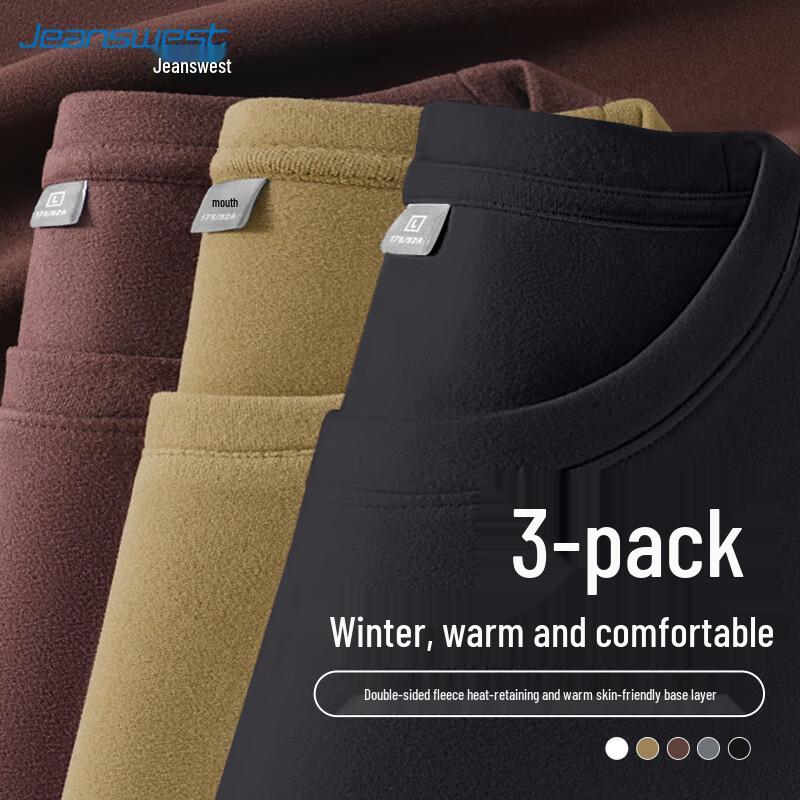 

Jeanswest Men s Fleece Lined Long Sleeve T-Shirt 4XL