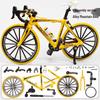 Simulated Alloy Mountain Bike Model with Dual Shock Absorption - Mini Bicycle Ornament