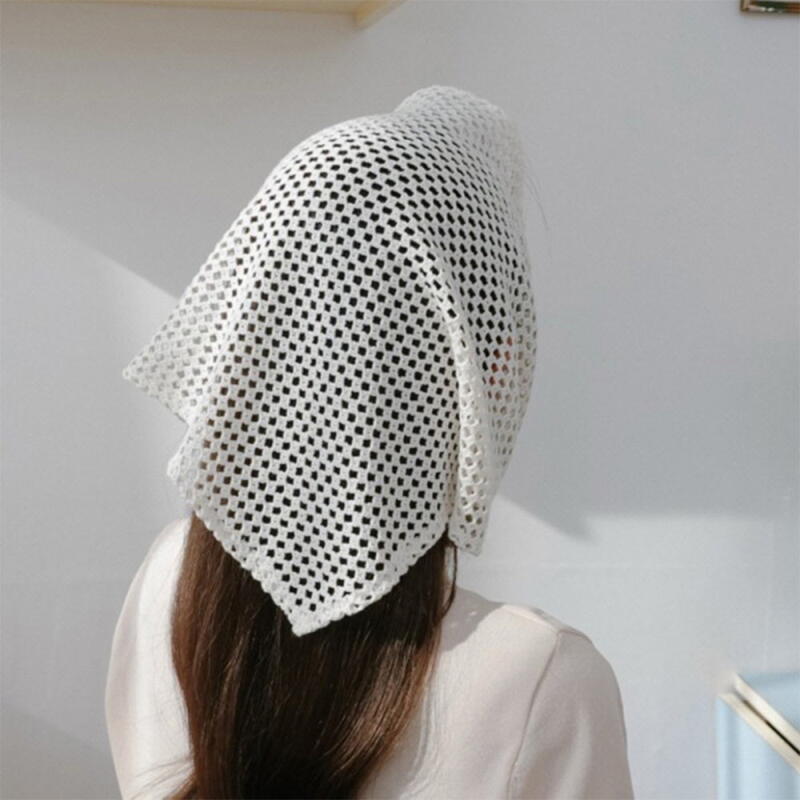 Женский косынка на голову SS Треугольная повязка на голову A33569_Ivory