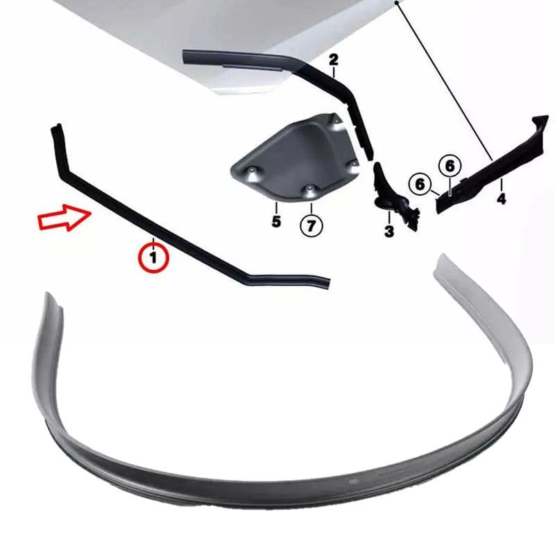 B M W F20 F21 F87 B M W Seal Strip Car Maintenance As Shown In The Picture Easy To tall Made Of ABS Material