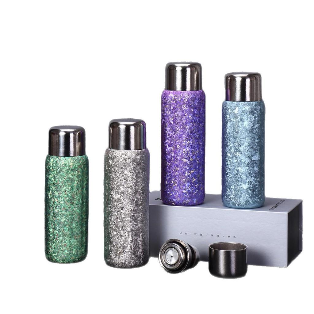 Luxury Pure Titanium Magnetic Seal Thermos Cup - Tea & Water Separator