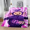 Purple Teletubby Party Blanket Durable Comfort Perfect for Bed Seaside Picnics All-Season Use Digital Print Gifts For Family Or Friends