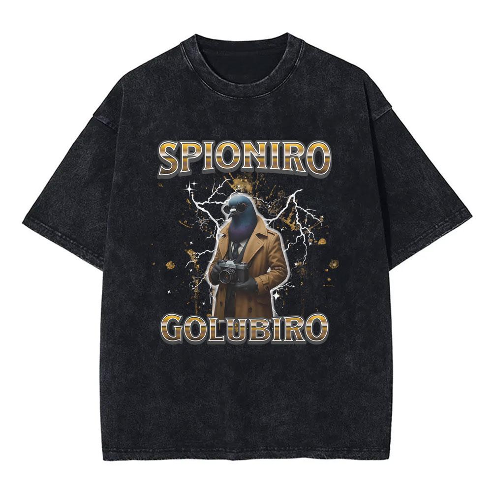 

La Vaca Saturno Saturita Vintage Washed Tshirts Italian Brainrot Funny Meme T Shirts Men Women Fashion Casual Cotton Tshirt S