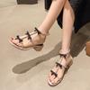 Fashion Luxury Women's Sandals Bowknot Thick Heel Sandals Women Elegant Ankle Strap Party Shoes Woman Heels Gladiator Sandalias Mujer