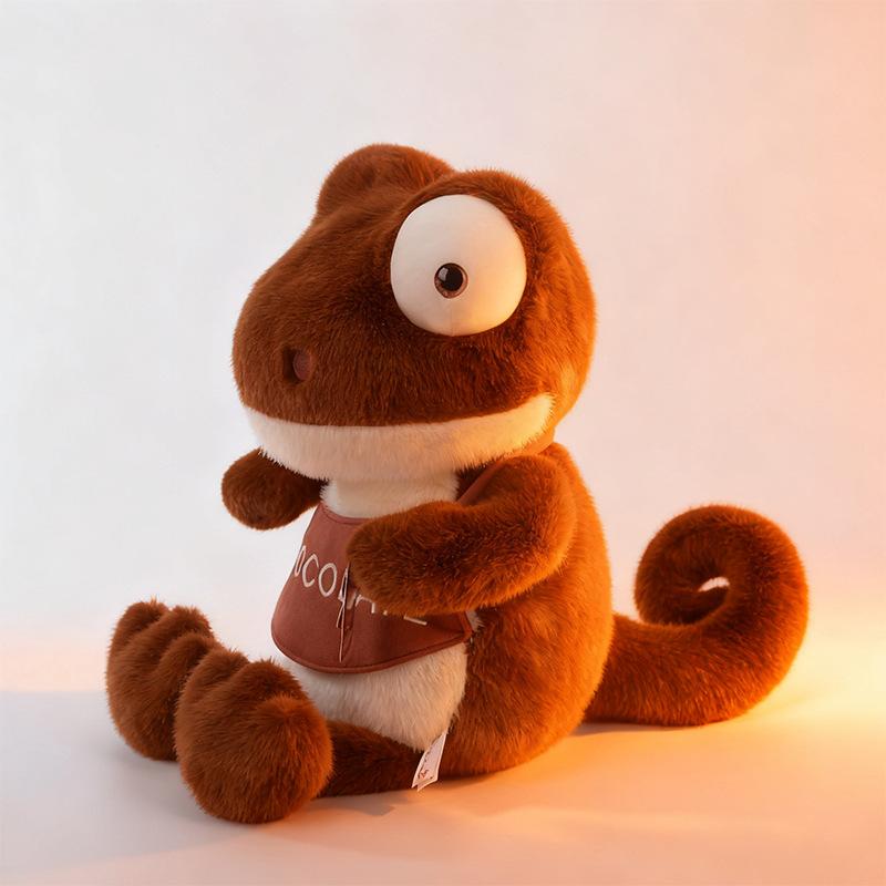 Neue Cartoon Maillard Serie Plüschtiere Niedliche Cartoon Chamäleon Puppe Puppe Kuschelkissen Raumdekoration 23cm