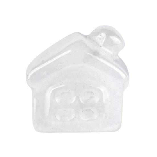 

Natural Stone Mini House Figurine Hand Carved Gemstone Polished Desktop Ornament for Home Office Shelf Decor DIY Meditation Garden Micro Landscape M