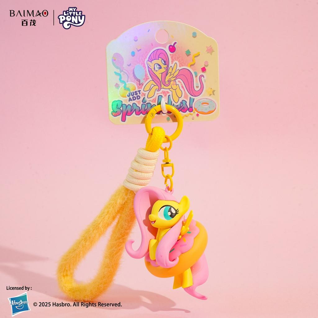 My Little Pony Action Figure Fluttershy Twilight Sparkle Pinkie Pie Modello Adorable Custodia Ciondolo Portachiavi Ciambella Decorazione Regali per Bambini