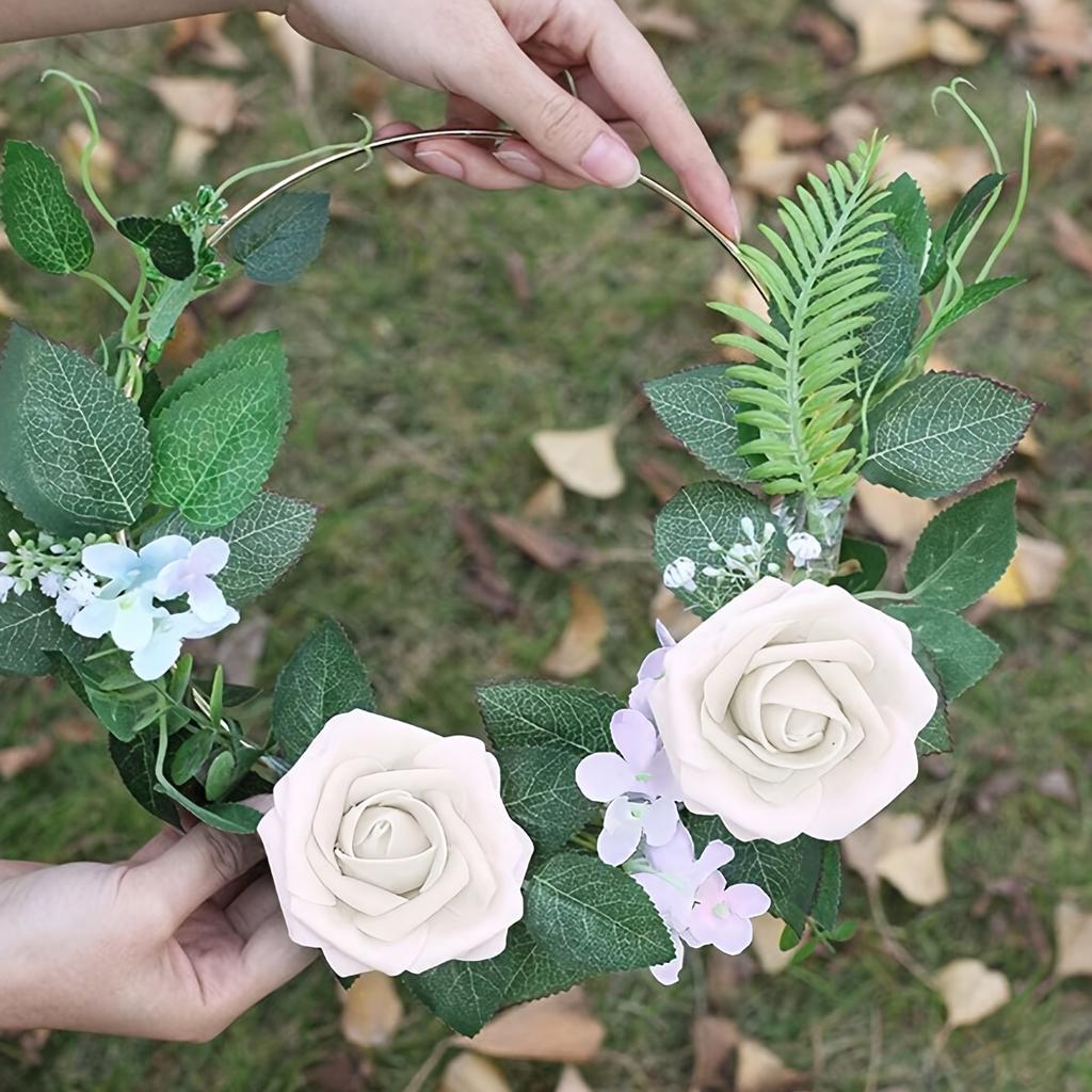 25 Stück Künstliche Blumen, Falsche Blumen Rosen mit Stiel für DIY Hochzeitssträuße Tafelaufsätze Arrangements Party Heimdekorationen