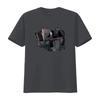 Dark Gothic Sketch Piano Stair Mirror Figure Print Streetwear Casual T Shirt vintage Washed designer clothes Versatile homme