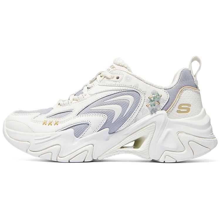Skechers Stamina V3 Fabric Synthetic Leather Comfortable Versatile Shock Absorbing Durable Breathable Low Top Casual Shoes Women sneaker 800022-OWGR 37.5