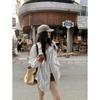 Kumikumi Idle Style Retro Vertical Stripes Loose Long Sleeves Shirt Women's Autumn Beautiful Temperament Wild Outerwear Top