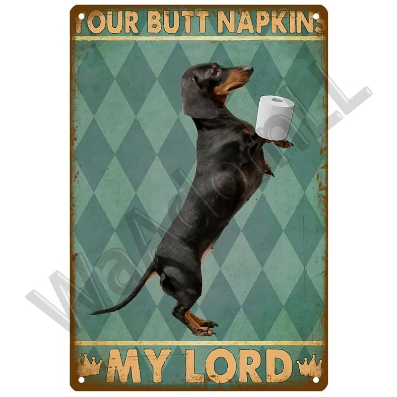 HD Tin Sign Funny Toilet Restroom Vintage Retro Metal Tin Sign Set for Bathroom Wall Decor
