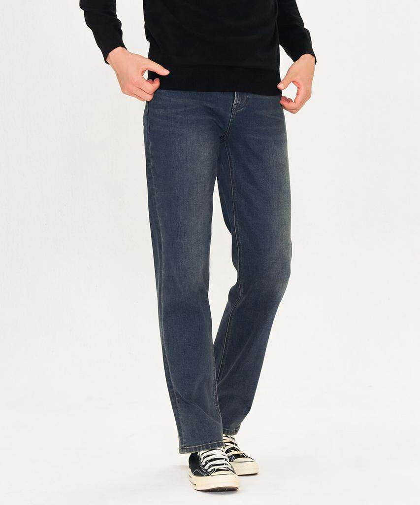 CHASECULT Men'S D-Tone In-Banding Straight Denim Pants - Navy