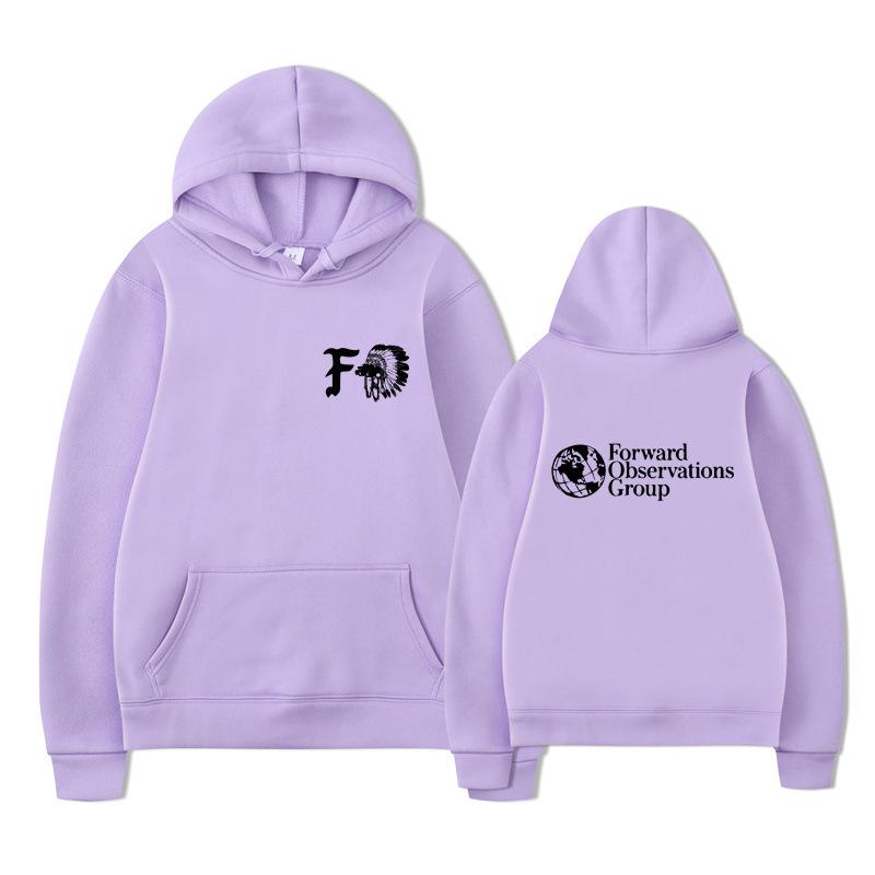 Gbrs Forward Observations Group Hoodie Punk Skeleton Autumn Winter Fleece Streetwear Tops
