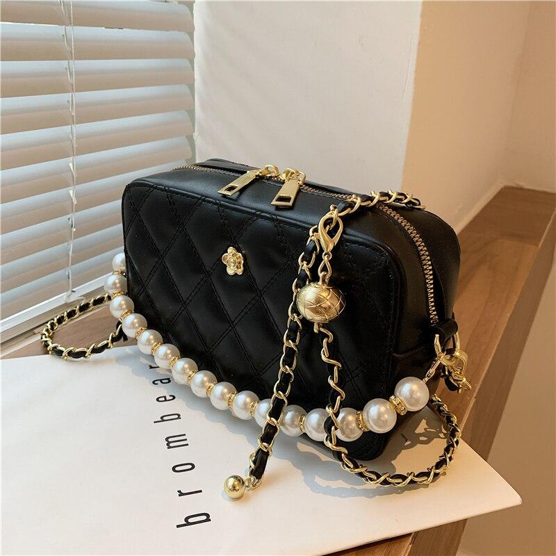 Buy 2021 Pu Leather Lattice Crossbody Bags For Women Designer Small