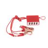 1 шт. Аксесуари для вантажівок та мотоциклів 4 USB-порти Затискач-шнурок Зарядний пристрій DC12V/24V до 5V Порт для зарядки 2.1A