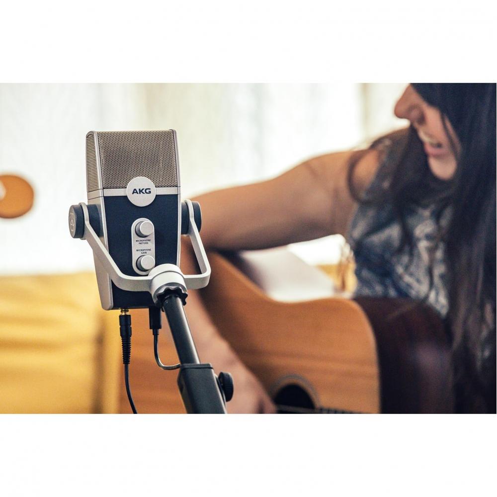 AKG LYRA C44 USB-Kondensatormikrofon für iOS Android Mac Windows PC Blucoil Pop-Filter Windschutzscheibe 3-ft USB 2.0 Typ-A Verlängerungskabel