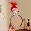 2 Stück Niedliches und Cartoon-Gesichtswasch-Haarband Lustiges Stirnband Haargummi Haarband Haaraccessoires für Frauen