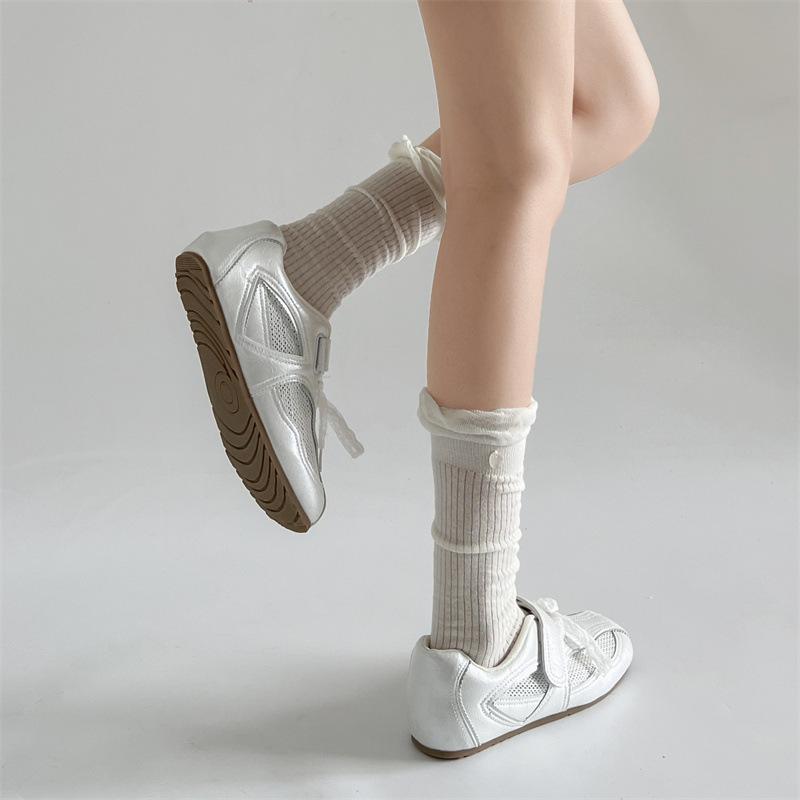 New Korean Style Female Shoes 2025 Summer Girls Students Sports Running Casual Shoes Retro Training Shoes Breathable Women Shoes