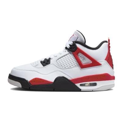 (GS) Air 4 Retro 'Red Cement' Kids' 408452-161