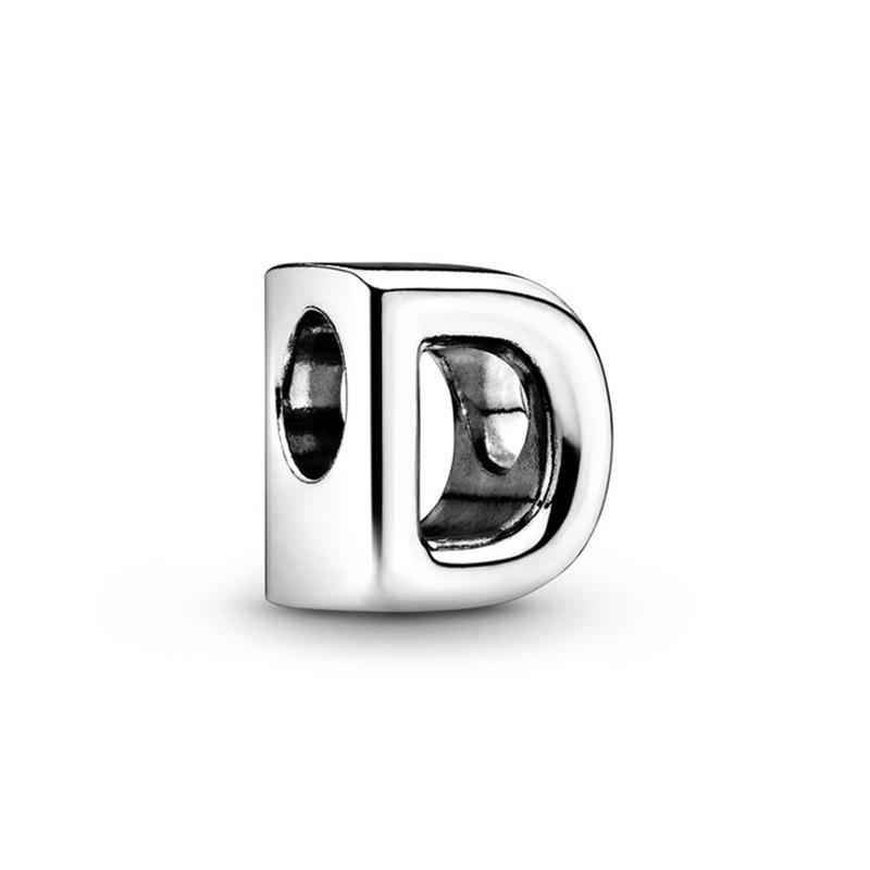 Classic Letter Alphabet A-Z Silver 925 Charm Beads Fit Charms Bracelet  Beads for Women Jewelry Making Gifts