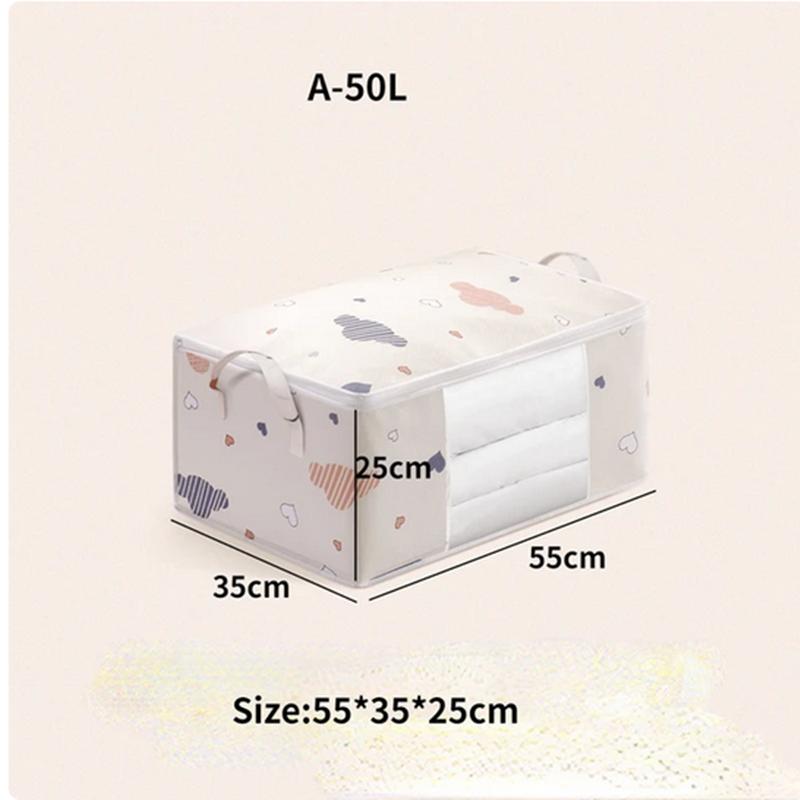 

Большая сумка для хранения одеял, пыленепроницаемый шкаф, органайзер для одежды, домашнее одеяло, сумки на молнии, сортировочные сумки, сумка для переезда, коробка для хранения 55*35*25