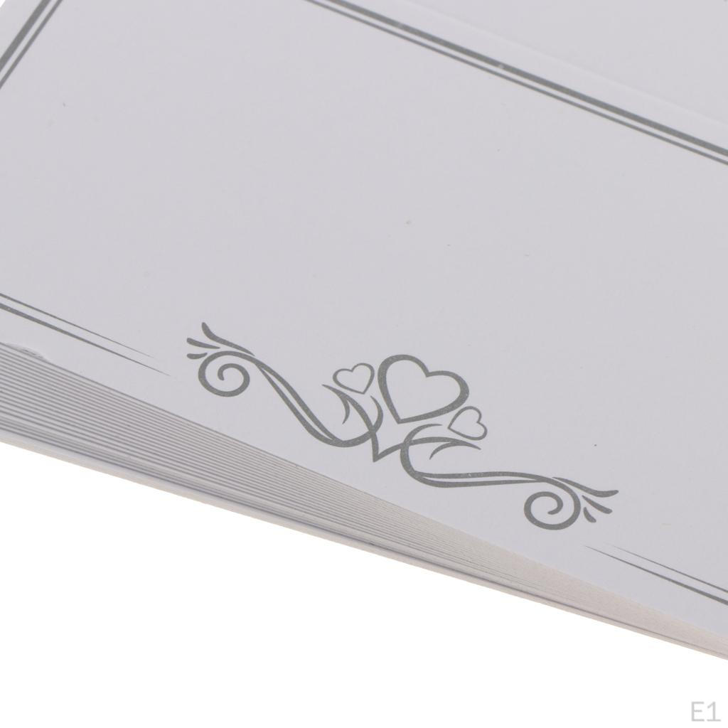 25 vinobraní bílé prázdné místo svatebního stolu karty dodávky