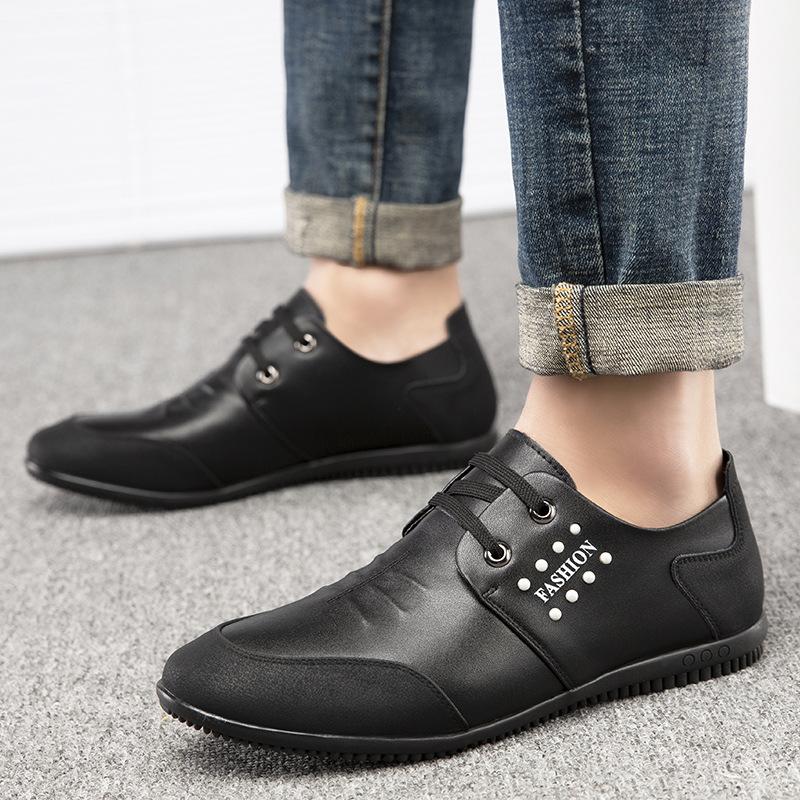 Men's Shoes Hollow Breathable Cowhide Soft Sole Four Seasons Leather Shoes Men's Inner Height Increase Thin White Casual Shoes 2025
