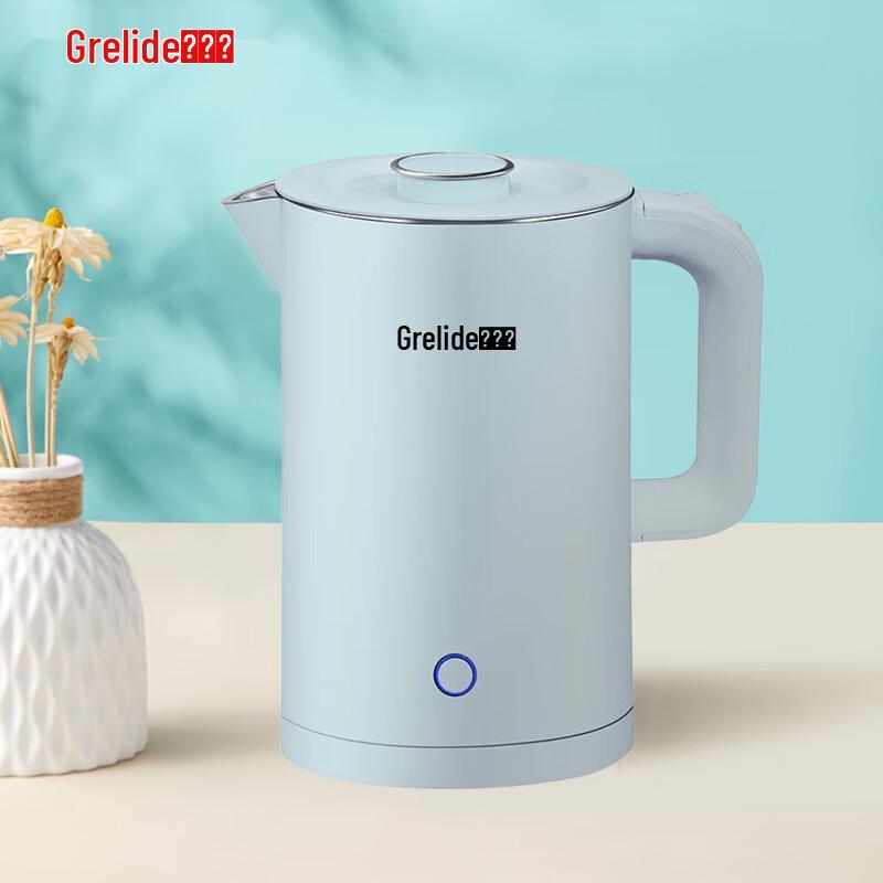Электрический чайник Grelide 1,7 л, вилка CN (адаптер в комплекте)