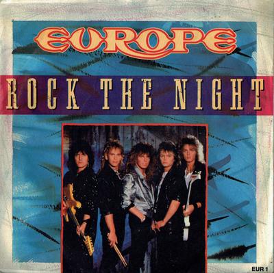 7inch Record EUROPE - Rock The Night EUR1 Epic 1986 UK Rock Used