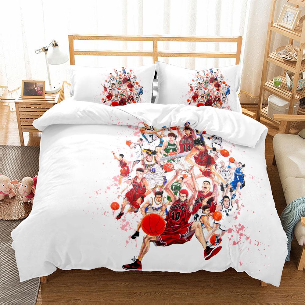 Shohouku High School Basketball Duvet Cover Set King Queen Double Full Twin Single Size Bed Linen Set