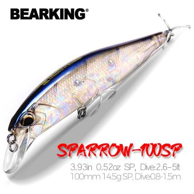 BEARKING 10cm 15g dobry model przynęt wędkarskich twarda przynęta 14 kolorów do wyboru jakość profesjonalna głębokość minnow 0,8-1,5 m