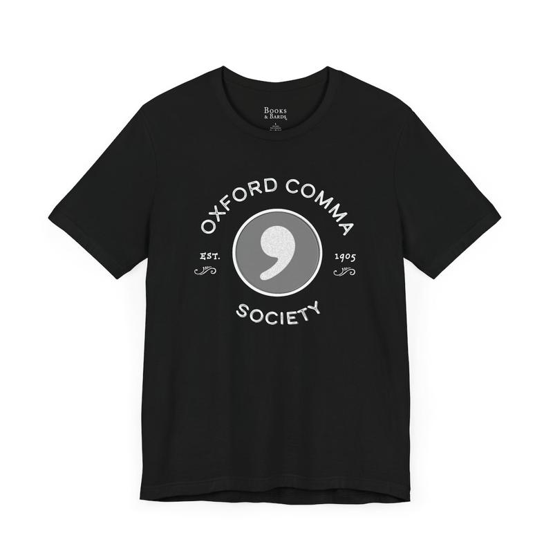 Oxford Comma Tee Grammar Shirt Editor Writer unisex T Shirt S разноцветный