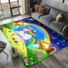 27 Stil Einhorn Cartoon Traum Mädchen Teppich Teppich für Wohnzimmer Schlafzimmer Zuhause Sofa Dekoration, Kinderbereich Teppich Rutschfeste Bodenmatte Geschenk