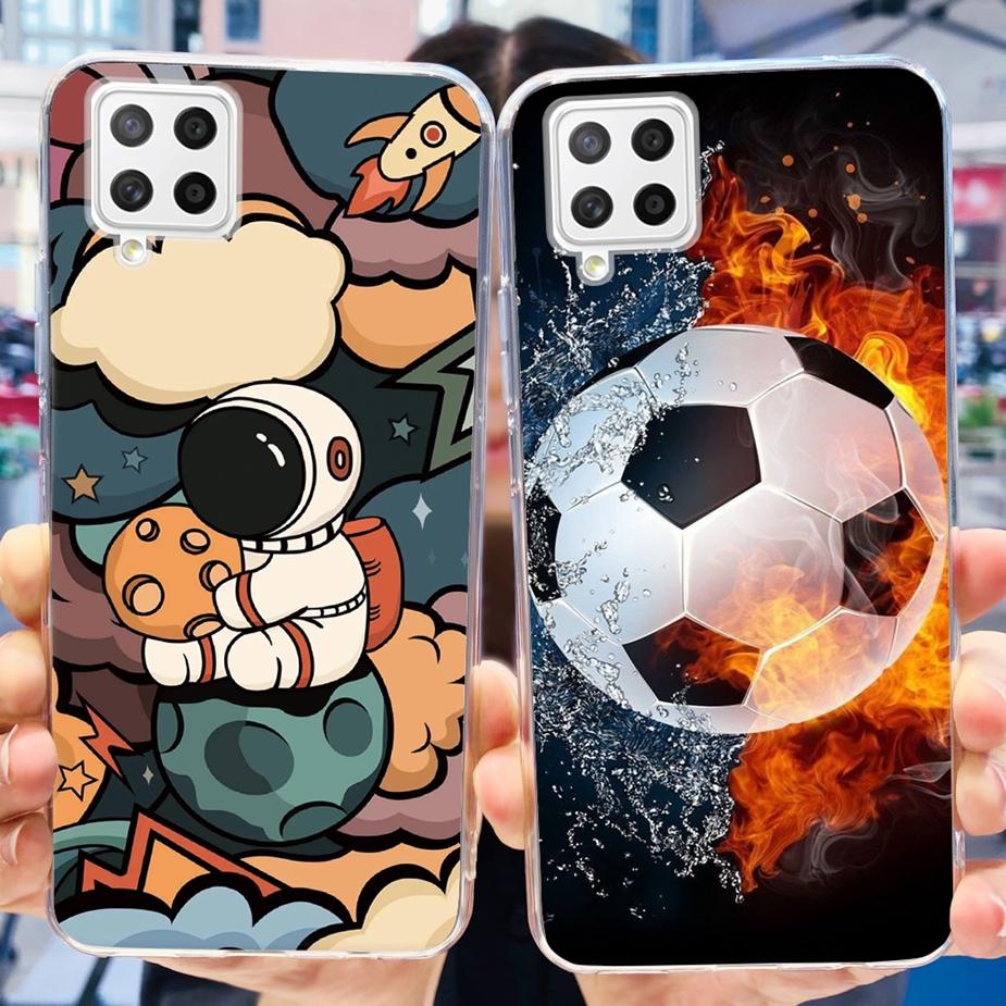 Für Samsung Galaxy A22 Hülle A22 A42 5G Niedliche Bemalte Abdeckung Klare Silikon-Handyhülle Für Samsung A22 A 22 Galaxy A42 5G Weiche Taschen