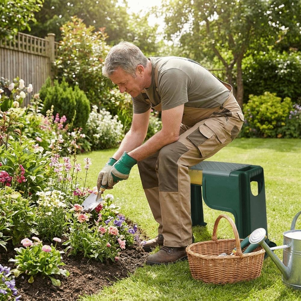 Sgabello da Giardinaggio Portatile Panca Pieghevole per Ginocchiarsi Sgabello Professionale per Ginocchiarsi Lavori di Giardinaggio