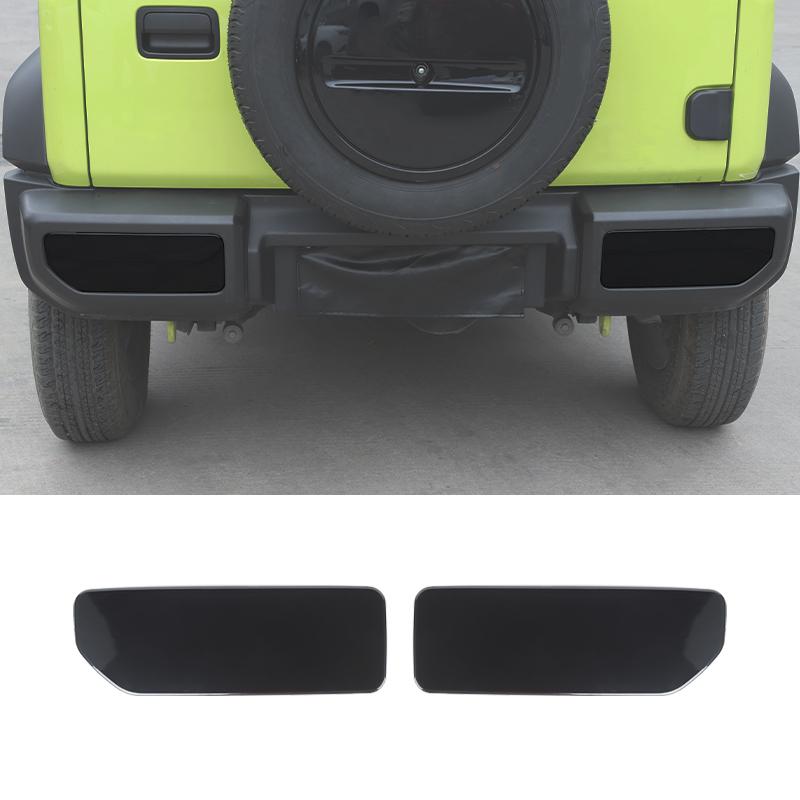 Car Tail Light Lamp Covers HIGH MOUNT STOP LAMP Leaf Board Turn Signal Decoration For Suzuki Jimny 2019 Up Car Exterior Accessoriess,Smocked Black