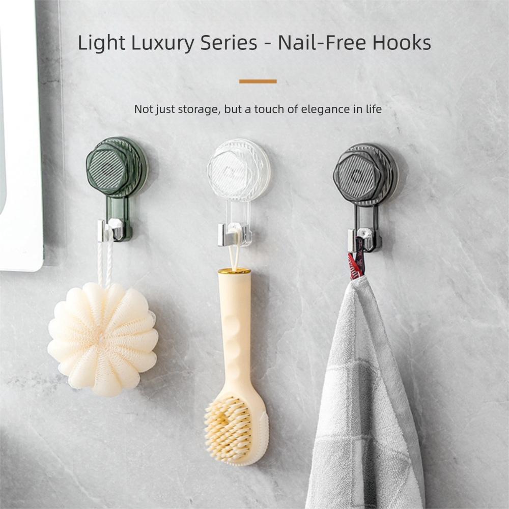 Removable Storage Rack Reusable Hanger Hook High Quality Suction Cup Hook  Kitchen