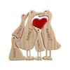 Personalized Duck Family Theme Wooden Art Puzzle 2024 Free Engraving Wooden Desktop Decorations Customized Gifts for Mom Da M5A5
