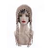 Ethnic Style Handwoven Sun Hat With Tassels And Pearls For Summer Sun Protection