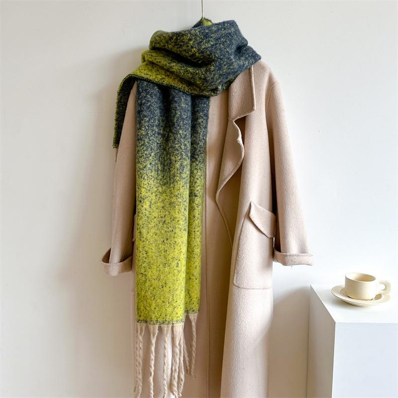 New  Cashmere Scarf Shawl Thicked  Warm Blanket Long Tassels Soft Shawls Neck Wraps Pashmina Scarves Ladies' Luxury Scarf