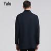 Yalu Men's Business Casual Mid-Length Trench Coat