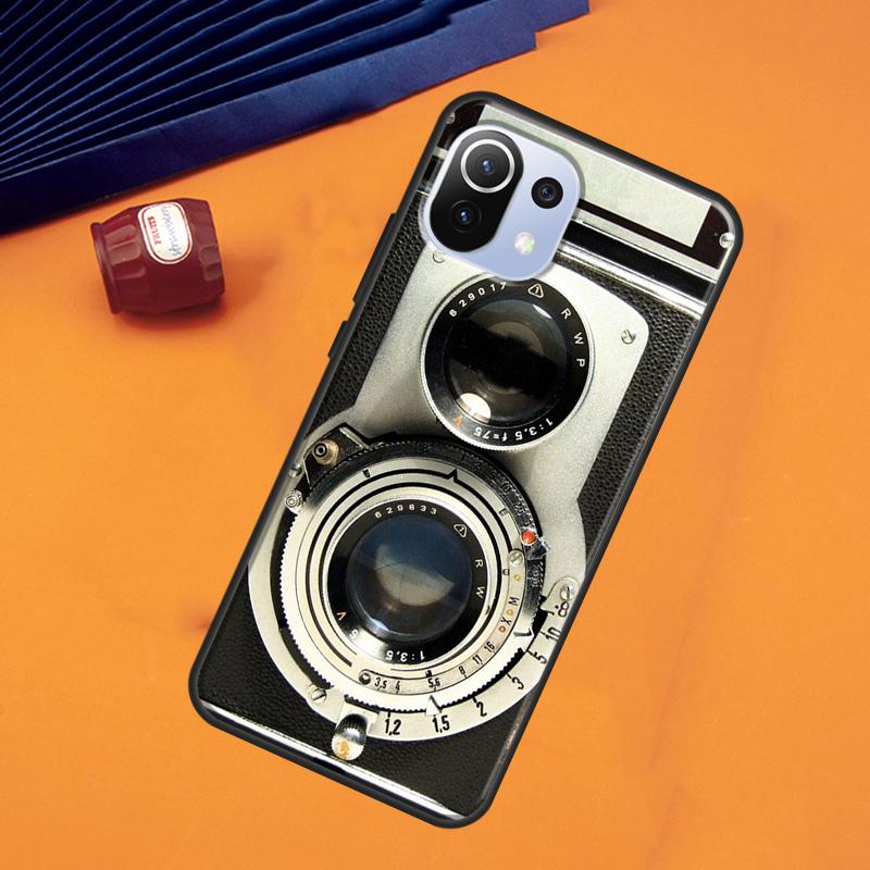 Retro Camera Vintage Case For POCO F5 X3 X5 Pro F3 F4 X4 GT M5s C40 Cover For Xiaomi 13 11T 12T Pro 12 Lite 12X