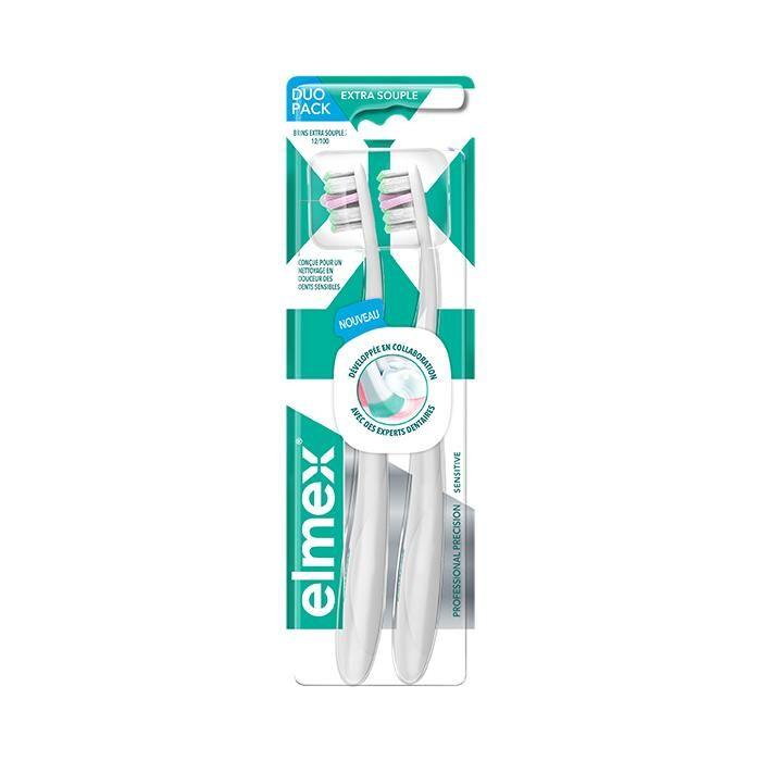 Elmex Brosse à Dents Professional Precision Sensitive Lot de 2