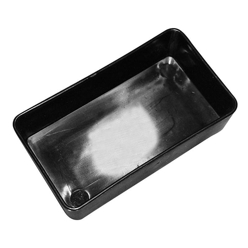 Black Plastic Reptiles Water Food Box Terrarium For Feeding Breeding Insect Turtle Pet