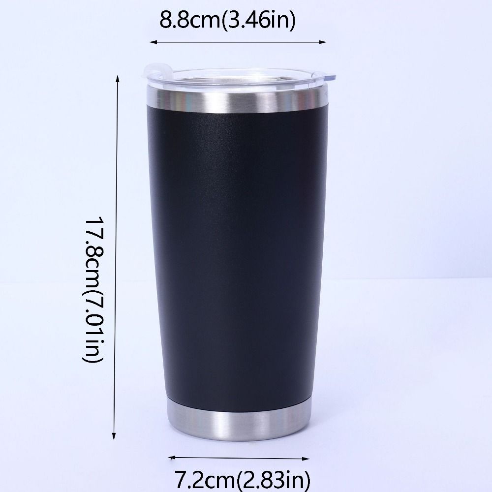 Isolierter Reisebecher mit 590 ml Fassungsvermögen, vakuumisoliert, modisch, für den täglichen Gebrauch