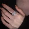 High-End Women's Light Luxury Heart Ring - Exquisite Open Index Finger Design, Trendy 2022 Style